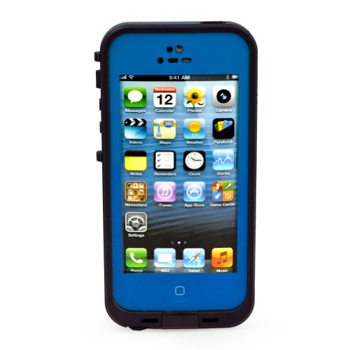 New Waterproof Shockproof Dirtproof Snowproof Protection Case Cover for Apple Iphone 5 (Blue) (GEY7)
