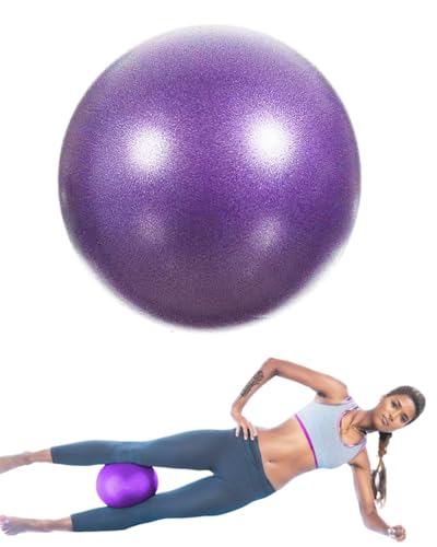 Hibmisy Palla Pilates Piccola,25 CM Palla da Pilates Anti Scoppio Antiscivolo Palla per Yoga, per Casa, Fitness, Allenamento Equilibrio (viola)