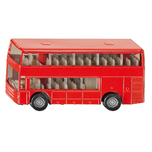 Preisvergleich Produktbild SIKU 1321, Doppelstock-Reisebus, Metall / Kunststoff, rot, Spielzeugauto für Kinder