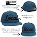 Paramount Outdoors Local 6-Panel Rope Cap Puff Embroidery Local Baseball Cap Hat Comfort Snapback(Slate Blue - One Size)