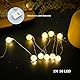 ENLACE LED Kristallkugel-Lichterkette, 1M 10 LED Crackle Ball Lichterkette mit Knopfbatterie, Warmweiß Lichterketten Kristall Kugeln für Innen Hochzeit Weihnachten Valentinstag Party