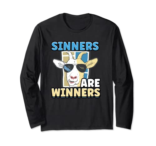 Sinners Are Winners Satanic Goat Satanism Long Sleeve T-Shirt
