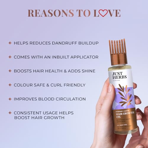 Just Herbs Rosemary Hair Growth Oil - Image 4
