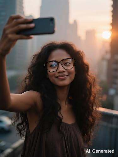 Image of VISOONE Oversized Blue Light Blocking Glasses with Chic Square TR90 Frame and Metal Temple for Women Men Ryan