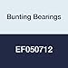 Bunting Bearings EF050712 Flanged Bearings, Powdered Metal, SAE 841, 5/16" Bore x 7/16" OD x 3/4" Length 9/16" Flange OD x 1/16" Flange Thickness (Pack of 3)