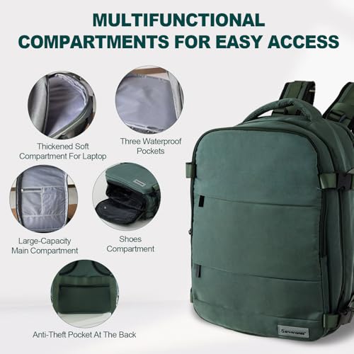 Travel backpack,travel essentials,carry on luggage,business bag,fashion backpack,laptop bag,simple modern large backpack,Green2