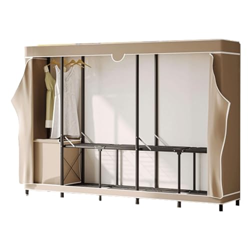 Armario plegable de tela Oxford desmontable de 190 cm para colgar ropa