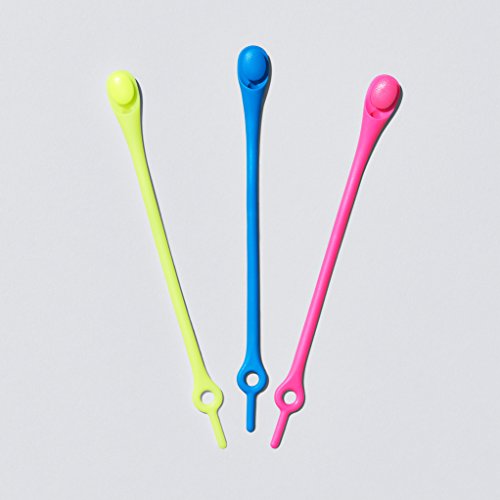 Hickies 1.0 One Size Fits All Elastic No Tie Laces - Neon Pink (14 Shoelaces, Works In All Shoes) #TOP4