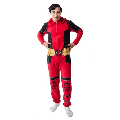 Bioworld ZUM71A8DEPPP03 Deadpool Superhero Costume Men’S Hooded Union Suit-Xl thumb #1