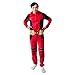Bioworld Deadpool Superhero Costume Unisex Hooded Onesie Union Suit-Large