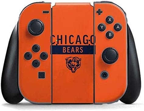 Skinit Decal Gaming Skin Compatible with Nintendo Switch (2017-2021) Joy-Con Controller - Officially Licensed NFL Chicago Bears Design