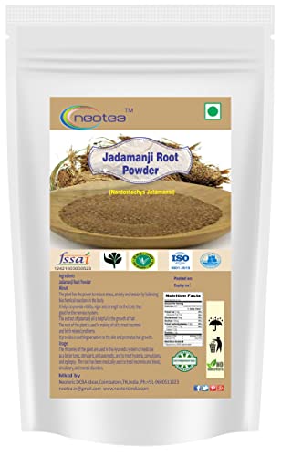 Neotea Jatamansi Root Powder | Natural Nardostachys Jatamansi | Spikenard Powder for Hair Growth, Stress Relief & Mental Calmness | Ayurvedic Herb for Wellness | 100% Pure & Natural (300 GM(10.58 OZ))