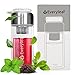 EVERYLEAF Teeflasche mit sieb to go [270ml], teebecher und teekanne to go aus Glas - Tee flasche und thermoskanne glas, Doppelwandige teeflasche mit Edelstahlsieb auch als Trinkflasche verwendbar