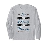 sono kosovaro fare cose kosovane divertente amante del kosovo maglia a manica