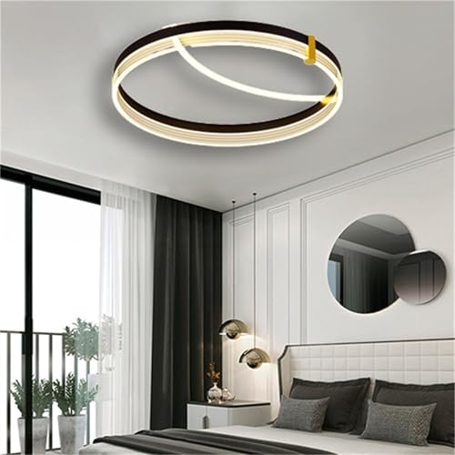 Plafonnier LED dimmable rond blanc avec télécommande pour éclairage moderne du salon