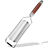 Picture of KULUNER Professional-Grade Lemon Zester with Ultra-Coarse Blades, Heavy-Duty Cheese/Vegetable Grater, Solid Wood Handle Design - Rust-Resistant Durable, Essential Kitchen Tool (A1)
