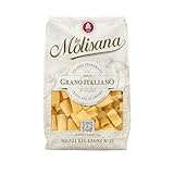 La Molisana, Mezzi Rigatoni n. 32, Pasta da Solo Grano Italiano - Trafilata al Bronzo, Ruvida e Tenace con Eccellente Tenuta in Cottura - Confezione da 500 g