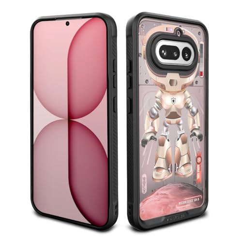 Image of KAPAVER Astro Big Eyes Back Cover Case for Nothing Phone 4a | Nothing Phone 4a Back Cover (Aura Pink)