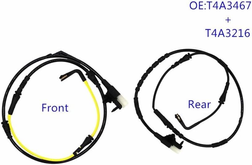 Brake Pad Sensor Brake Pad Alarm Line Replacement Front + Rear Brake Pad Wear Sensor for Jaguar for F-PACE X761 2.0 3.0 D T4A13370 T4A3467 + T4A3216 Car Brake Brake Sensor
