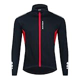 WOSAWE - Chaqueta de ciclismo para hombre, otoño (BL255 negro)