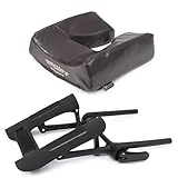 Master Massage Deluxe Adjustable Ergonomic Dream Face Cradle and Ergonomic Dream Face Cushion Pillow with Memory Foam -Face Pillow Set (Black)
