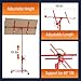 Ruesleag Drywall Lift 11FT Adjustable Rolling Lifter Panel Sheetrock Lift Drywall Lift for Ceiling Lockable Construction Tools, Adjustable Telescopic Arm 152LBS Panel Hoist Jack Lifter,Red