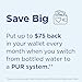 PUR PLUS Lead Reducing Water Pitcher and Dispenser Replacement Filter 1-Pack, NSF and WQA Certified – Compatible with all PUR brand Pitchers and Dispensers, Blue, PPF951K1