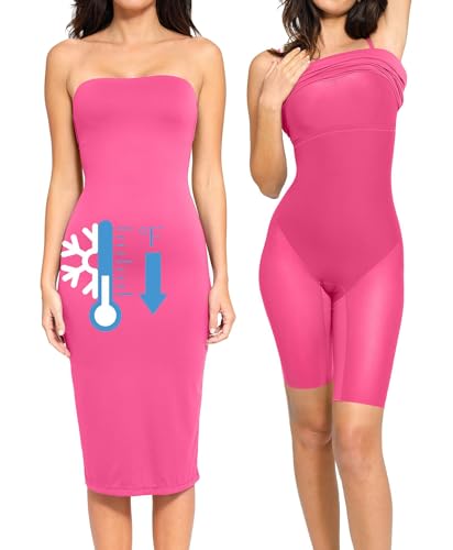 Popilush Shaper Maxi Tube Dress with Built in Shapewear Spaghetti Strap Dress for Women Cooling BlueTag Collection L Pink Popilush Shaper Maxi Tube Dress with Built in Shapewear Spaghetti Strap Dress for Women Cooling BlueTag Collection L Pink