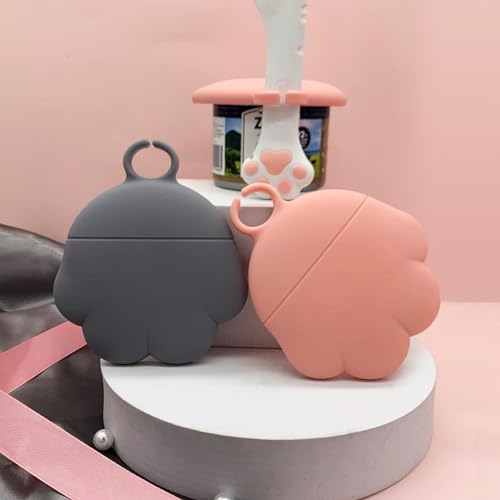 PHOGARY Silikon Dosendeckel Katzenfutter mit Löffel für Haustierfutterdosen, Deckel für Katzenfutter/Hundefutter Dosen, Universal Dosenverschluss, Haustier Futteraufbewahrung, Geschenk (Grau)
