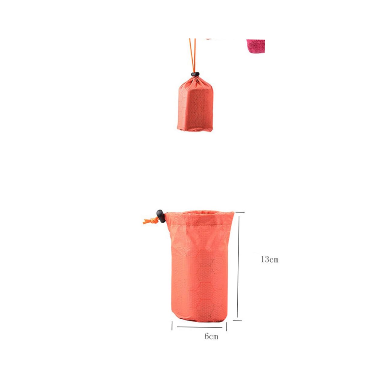 NULYLU Portable Camping Sleep Bag Storage Sack Emergency Survival Blanket for Outdoor Activities (1 Bag Random Pattern)