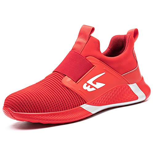 ZSDZSZ Sicherheitsschuhe Herren S3 Leicht Bequem Arbeitsschuhe Damen Atmungsaktiv Stahlkappe rutschfest Schutzschuhe Cover