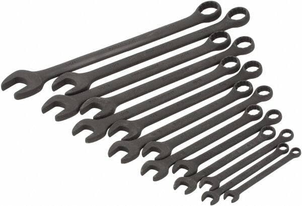 Paramount 14 Piece Black Oxide Combination Wrench Set: 3/8" to 1-1/4"