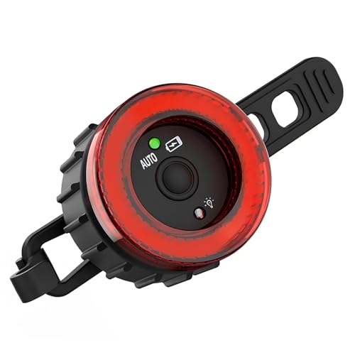 Feu arrière vélo automatique LED étanche haute performance pour VTT et vélo de route