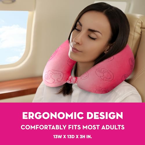 Almohada de espuma viscoelástica rosa para cuello miniatura 5