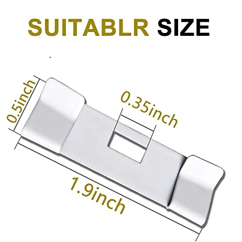 Vertical Blind Repair Vane Savers, Metal Vertical Blind Repair Tabs, Vertical Blind Repair Clips For Vertical Blinds Replacement Slats, White (12) #TOP2