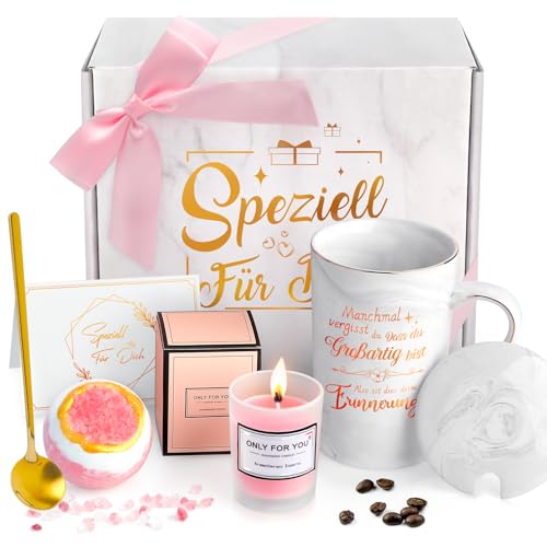 Yiksunmy ZH474 Rosa Marmor Keramik Tassenset Geschenk