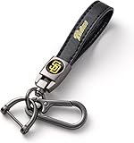 ARTANLIFE Leather Car Keychain Keyring for Padres Baseball Fans,San Diego Padres Fans Car Key Fob Holder Keychain Lanyard, Gift & Souvenir for Baseball Lovers