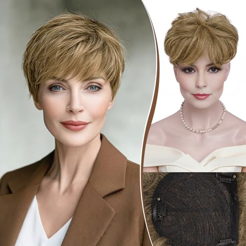 RUWISS Short Hair Toppers for Women Real Human Hair, 5x5.5
