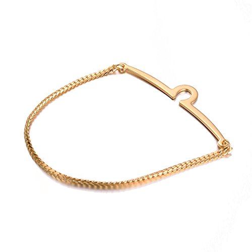 Yoursfs Gold Tie Chain For Men Gold Plated Single Loop Tie Bar/Pin/Clasp Chain Mens #TOP5