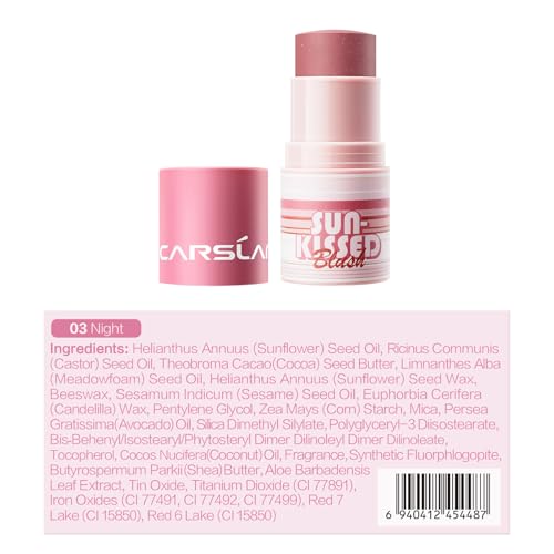 CARSLAN Sun Kissed Blush & Bronzer Stick for Cheeks Lips & Eyes — view 6