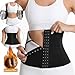 Zzalalana Waist Trainer for Women Lower Belly Fat Waist Cincher Shapewear Weight Loss Tummy Control Corset Body Shaper Black