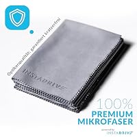 INSTADRIVE XXL 6 Brillentücher 30x30cm – Brillenputztücher aus Microfaser für die professionelle Brillenreinigung (Brillentücher) – Ansicht 2