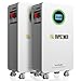 48V 314Ah LiFePO4 Battery 2 Pack, 16.07kWh High Capacity Energy Storage with Breakers, Built-in 200A BMS, Touchscreen LCD, RS485/CAN/RS232 for Home Backup Power, Solar Systems, RV & Off-Grid Systems