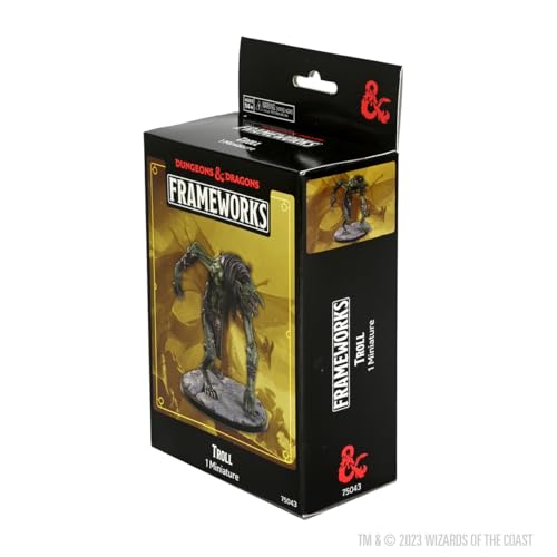 Figura Troll Frameworks D&D sin pintar ni armar miniatura 4