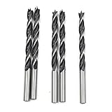 Tsnamay 6mm Wood Drill Bit 3 Point Woodworking Drill 5pcs