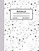 Notizbuch kariert: Notizbuch kariert, 4-fach liniert 4x4, 100 Seiten groß 8.5x11 für Mathe- und Naturwissenschaftsstudenten mit Konfetti Motiv