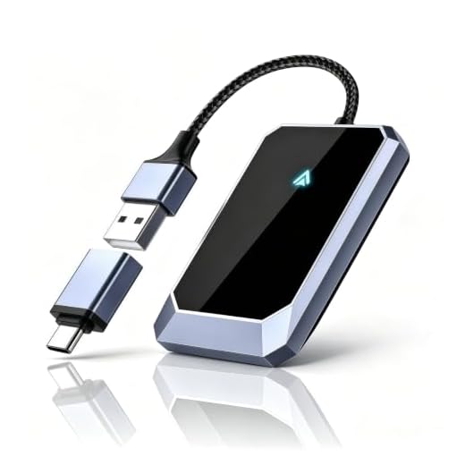 Aswoema Android Auto Wireless Adapter - Instant Connection, Gray | Carplay wireless adapter, Converts Wired to Wireless, Compatible with Android 10+ & Cars from 2015