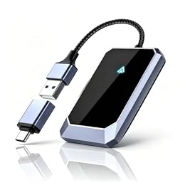Aswoema Android Auto Wireless Adapter - Instant Connection, Gray