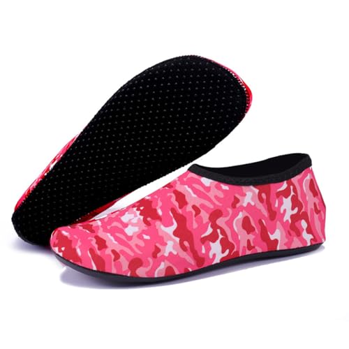 Water Socks for Women Men, 2mm Neoprene Socks Sand Socks for Beach Volleyball Women, Scuba Socks Fin Socks (US, Numeric, 9.5, 10.5, Regular, Regular, Pink)