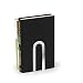 Spectrum Elements Small Book Ends Mod Bookends Office Color: (Chrome) (5 7/16" H x 2 1/4" W x 3 3/4"D - SM) - 2 Pairs